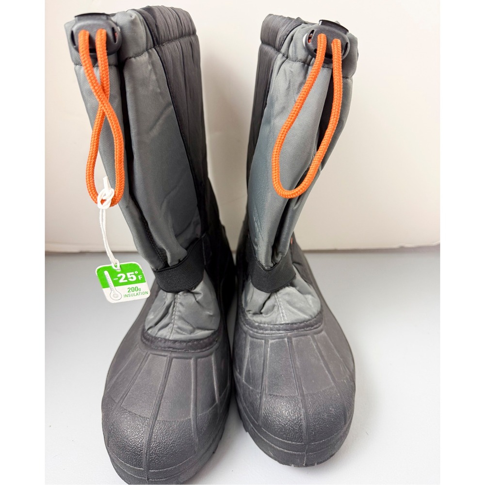 Columbia Youth Snow Boots Black Grey 200g Insulated -25F YY1145-012 Kids Size 7